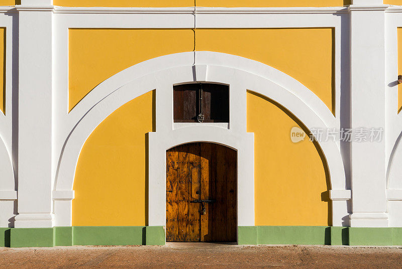 波多黎各圣胡安的El Morro的Doorway